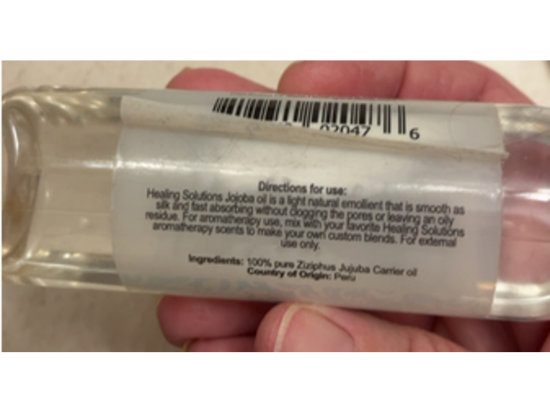 Healing Solutions Pure Therapeutic Grade Jojoba Carrier Oil, 4 fl oz/120 mL