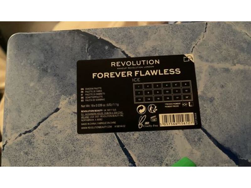 Revolution Forever Flawless Eyeshadow Palette, Ice, 19.8 g