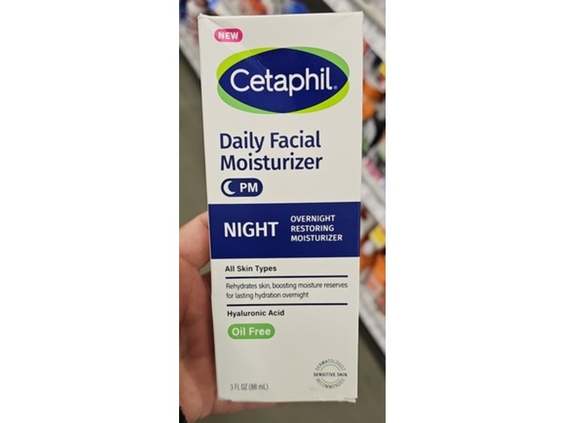 Cetaphil Daily Night Facial Moisturizer, 3 fl oz/88 mL