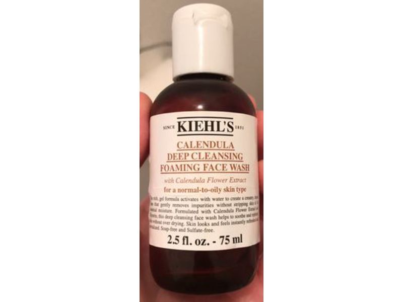 Kiehl's Calendula Deep Cleansing Foaming Face Wash, 2.5 fl oz/75 mL