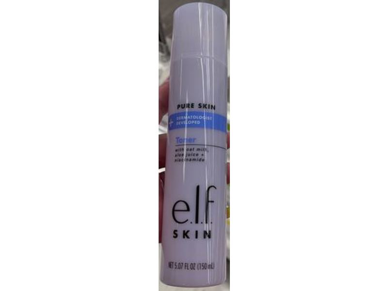 e.l.f. Skin Pure Skin + Dermatologist Developed Toner, 5.07 fl oz/150 mL