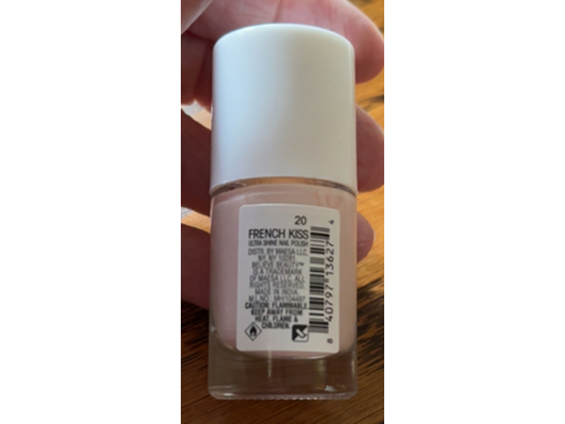 Believe Beauty Ultra Shine Nail Polish, 20 French Kiss, 0.34 fl oz/10 mL