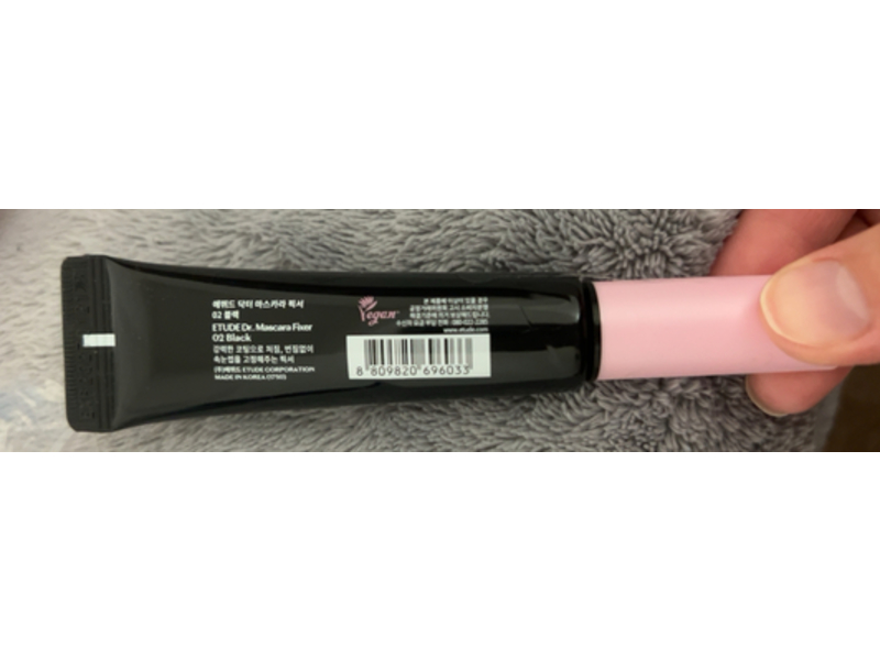 ETUDE Dr. Mascara Fixer, 02 Black, 0.21 oz/6 g