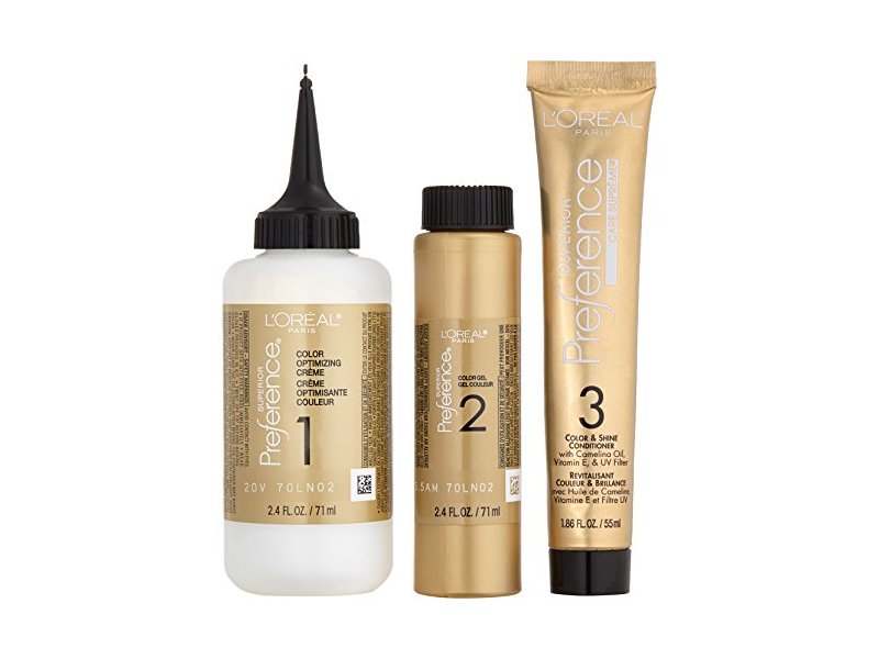L'Oreal Paris Superior Preference Fade-Defying Color + Shine System, 5 1/2 AM Medium Copper Brown