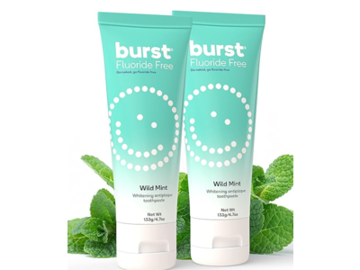 Burst Whitening Antiplaque Toothpaste, Wild Mint, 4.7 fl oz/133 g