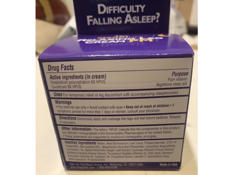 Magnilife Relaxing Leg Cream PM, 4 oz/113 g