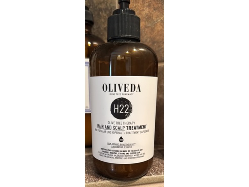Oliveda Olive Tree Pharmacy H22 Hair and Scalp Treatment, 8.4 fl oz/250 mL