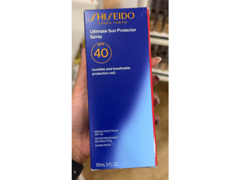 Shiseido Ultimate Sun Protector Sunscreen Spray, SPF 40, 5 fl oz/150 mL