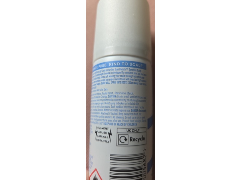 Batiste Gentle Dry Shampoo, Sensitive Scalp, 30 g