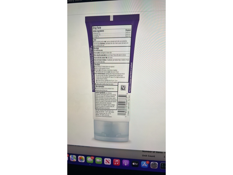 Solimo Sheer Face Sunscreen Lotion, SPF 55, 3 fl oz/88 mL