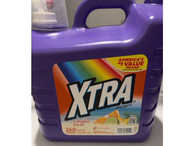 Xtra Laundry Detergent, Calypso Fresh, 260 Loads, 312 fl oz/9.22 L