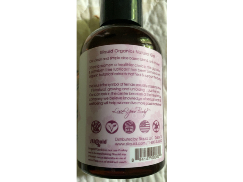 Sliquid Organics Natural Intimate Lubricant, 4.2 fl oz/125 mL