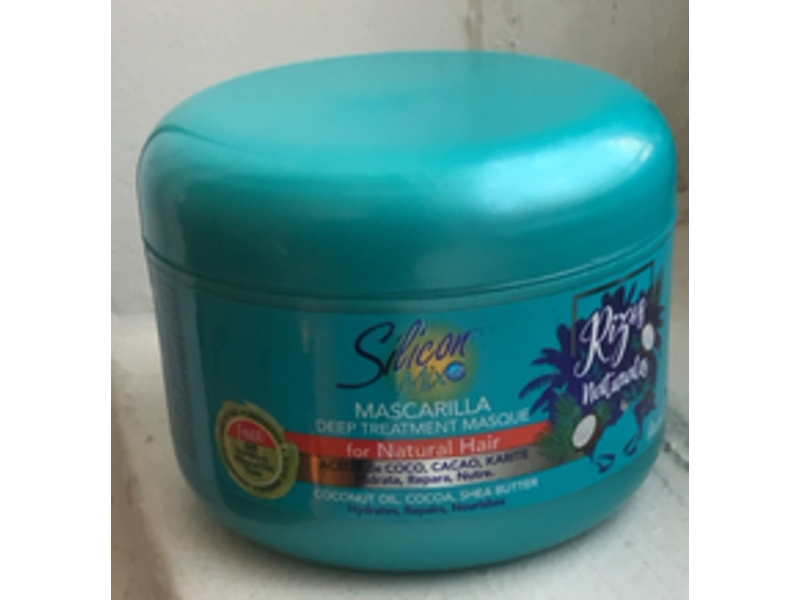 Silicon Mix Rizos Natural Mascarilla Deep Treatment Masque, Coconut Oil + Cocoa & Shea Butter, 225 g