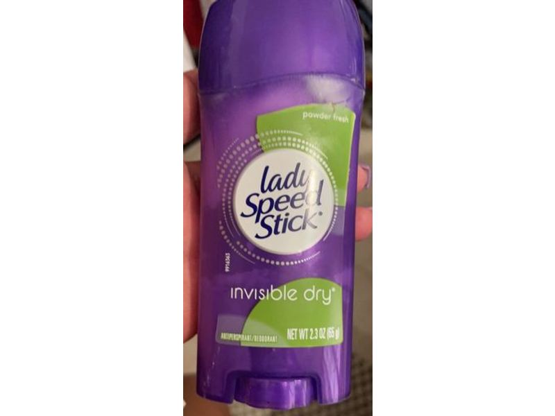 Lady Speed Stick Invisible Dry Antiperspirant/Deodorant, Powder Fresh, 2.3 oz/65 g