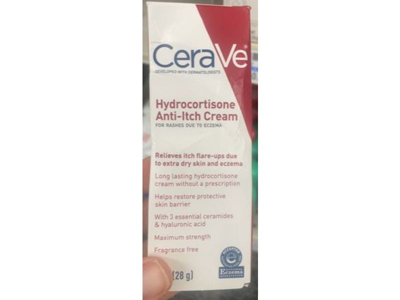Cerave Hydrocortisone Anti-Itch Cream, 1 oz/28 g