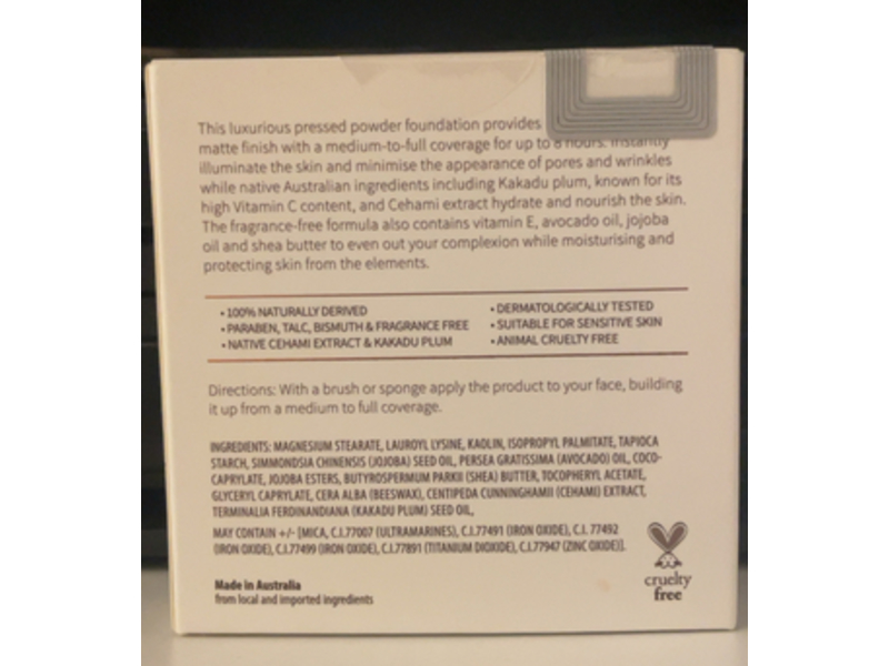 Nude By Nature Pressed Mineral Cover, Light, 10 g