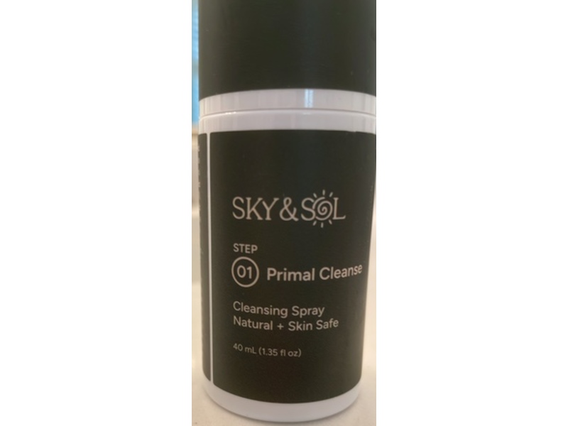 Sky & Sol Step 1 Primal Cleanse Cleansing Spray, 1.35 fl oz/40 mL