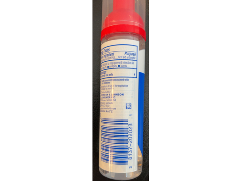 Band - Aid Antiseptic Cleansing Foam, 2.3 fl oz/68 mL