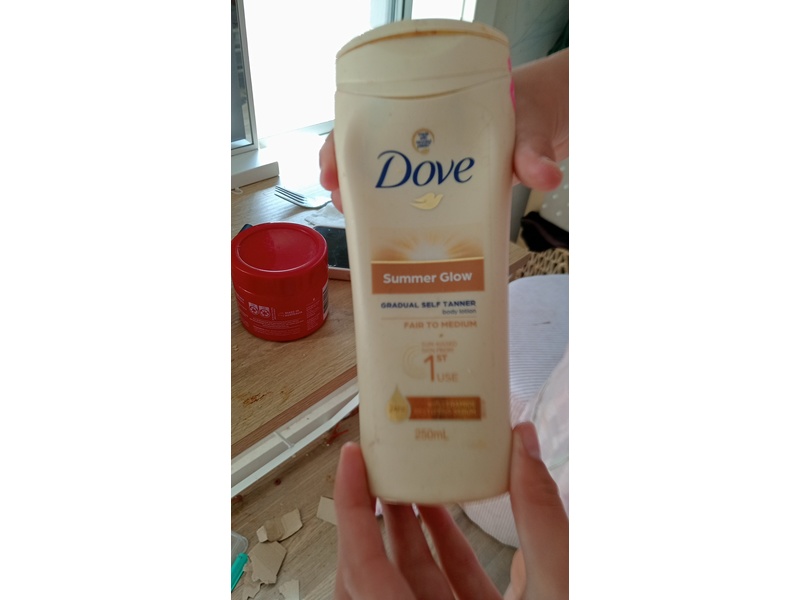 Dove Summer Glow Nourishing Lotion, Fair To Medium Skin, 250 m