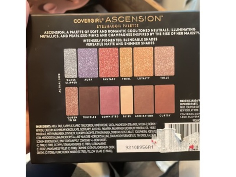 CoverGirl Eyeshadow Palette, Acension, 0.22 0z/6.4 g