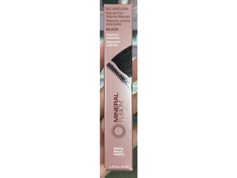 Mineral Fusion So Ageless Fanned Out Volume Mascara, Black, 0.3 fl oz/9 mL