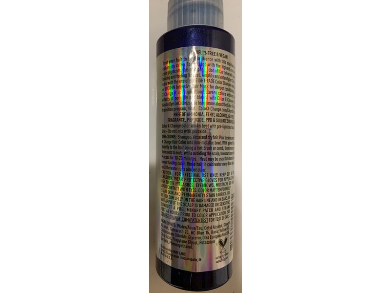 Color X-Change SEmi-Permanent Hair Color, Mood Of Blue, 4 fl oz/118 mL