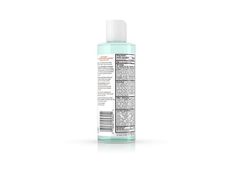 Neutrogena, Oil-Free Acne Stress Control Triple-Action Toner, 8 fl oz