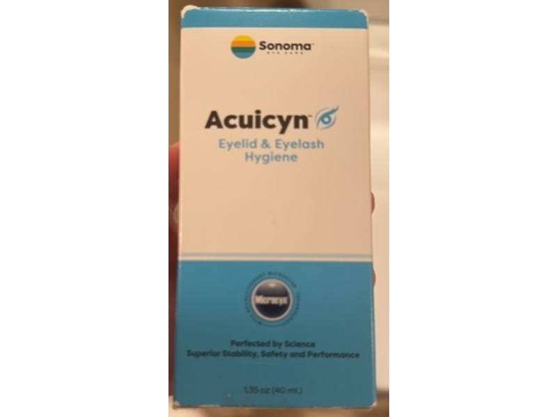 Sonoma Acuicyn Eyelid & Eyelash Hygiene, 1.35 oz/40 mL