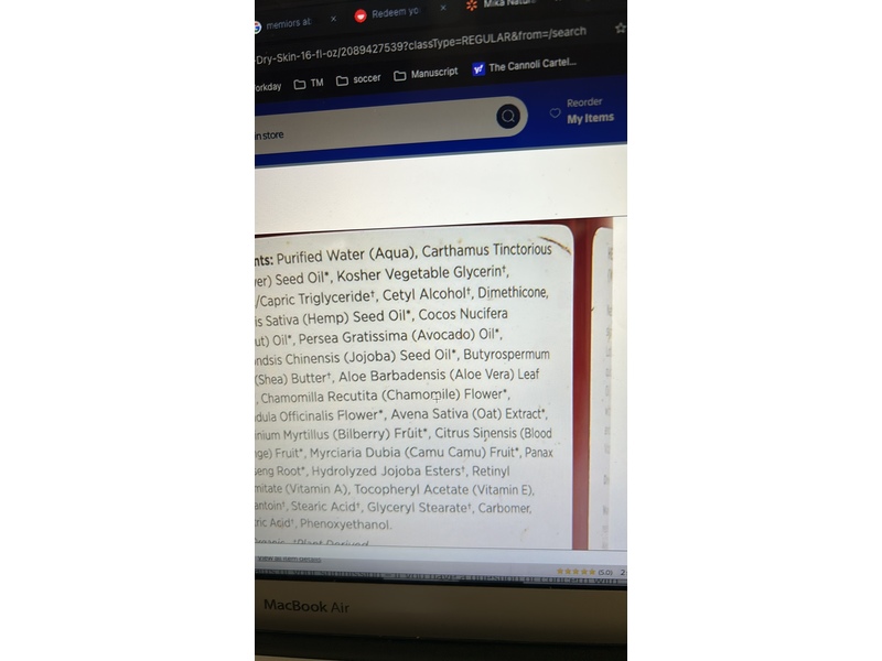 Mika Naturals Organic Hemp Seed Hand Body Lotion, Wild Vanilla Ginger, 16 fl oz/473 mL