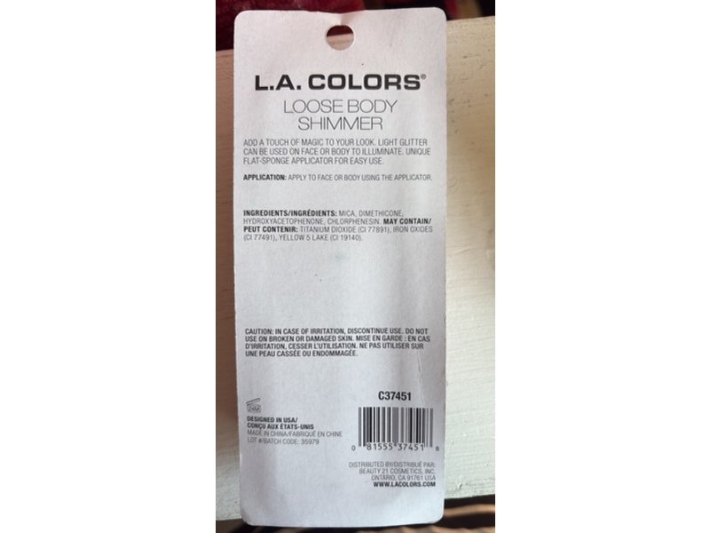 L.a Colors Fairy Dust Loose Body Shimmer, Charmed, 0.42 oz/12 g