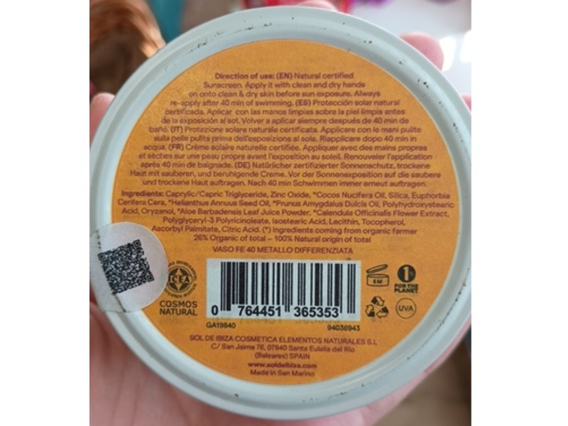 Sol De Ibiza Baby & Kids Natural Mineral All-In-One Holiday Cream, SPF 30, 100 g