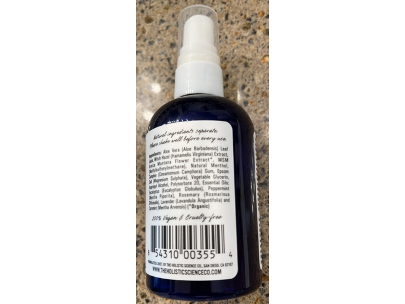 The Holistic Science Company Muscle Spray, Arnica + Msm, 4 oz/118 mL