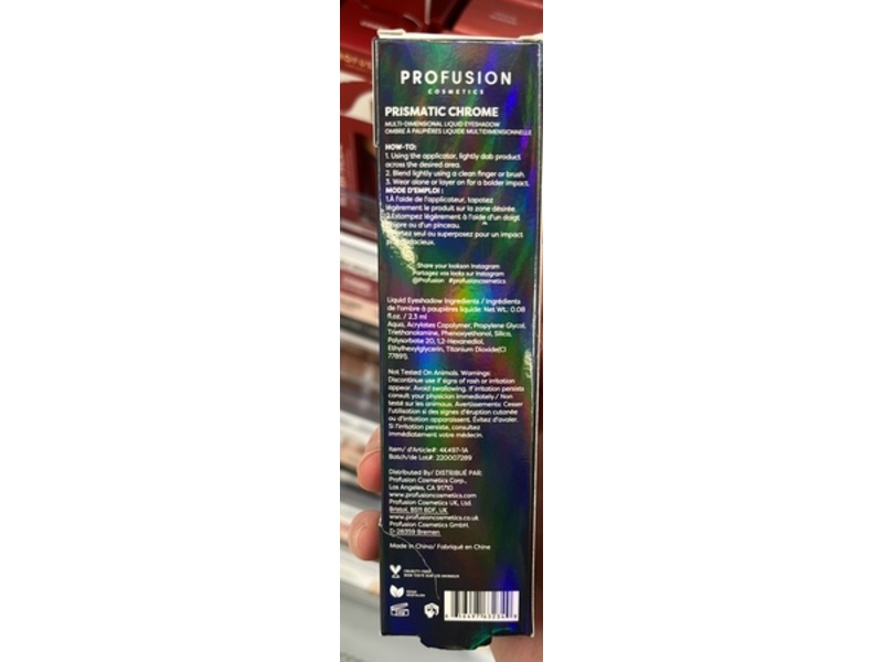 Profusion Cosmetics Prismatic Chrome Eyeshadow, Zen, 0.08 fl oz/2.3 mL
