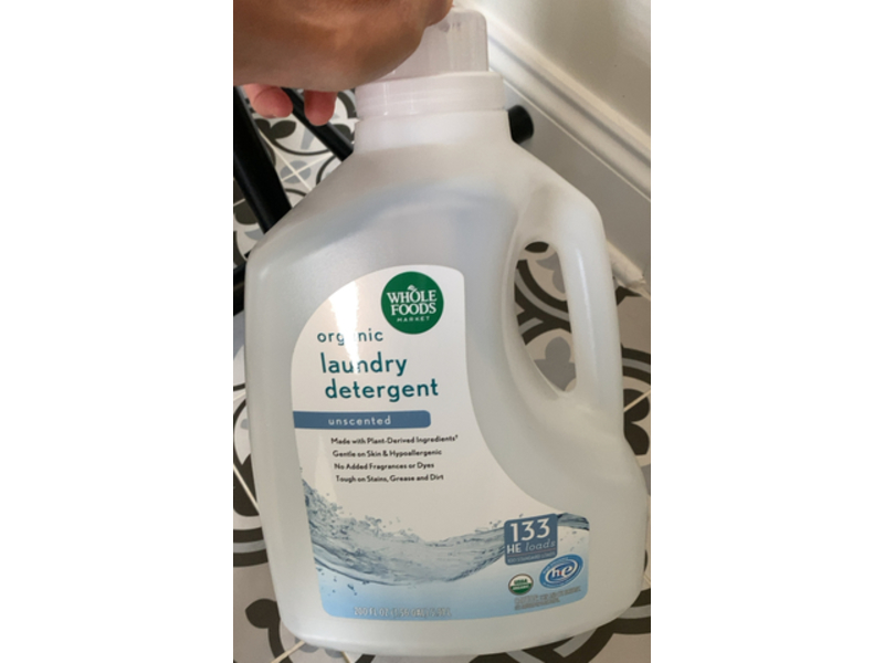 Whole Foods Laundry Detergent, Unscented, 133 Loads, 200 fl oz/5.91 L