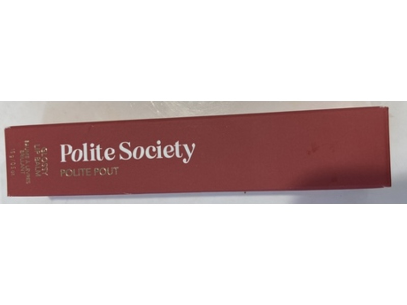 Polite Society Polite Pout Glossy Lip Balm, Cinnamon Churro, 0.5 oz/15 g