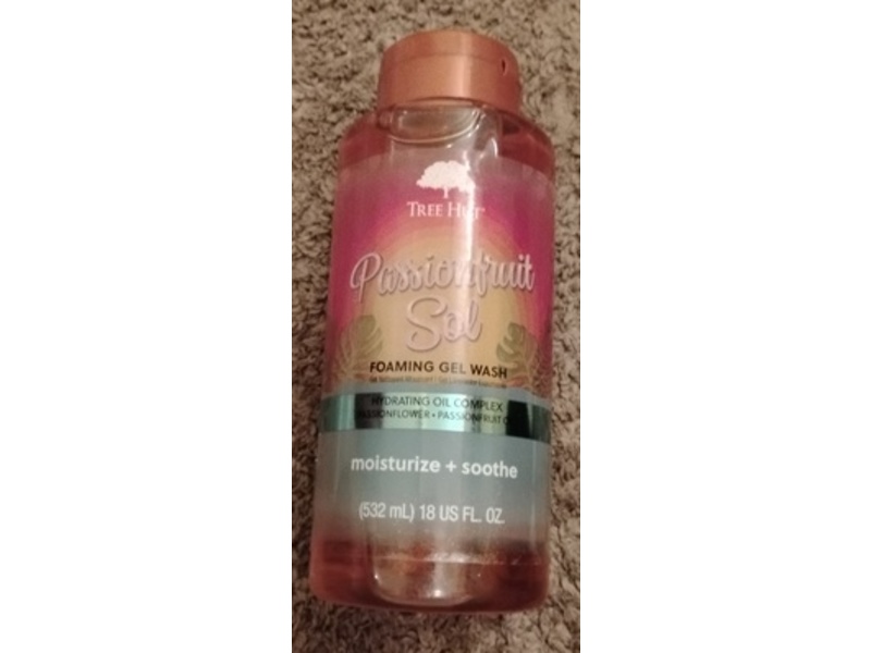 Tree Hut Passionfruit Sol Foaming Gel Wash, 18 fl oz/532 mL