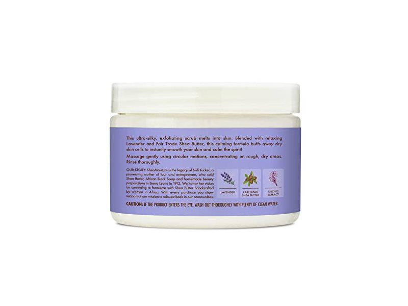 SheaMoisture Calming Creme Body Scrub, Lavender, 11.3 oz