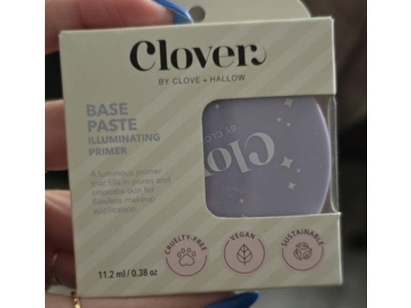 Clover By Clove + Hallow Base Paste Illuminating Primer, 0.38 oz/11.2 mL