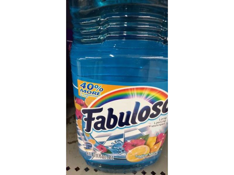 Fabuloso Multi-Purpose Cleaner, Tropical Spring, 56 fl oz/1.65 L, Pack Of 2