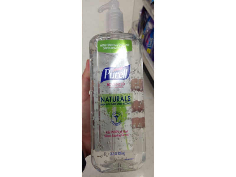 Purell Advanced Hand Sanitizer, Naturals, 28 fl oz/828 mL