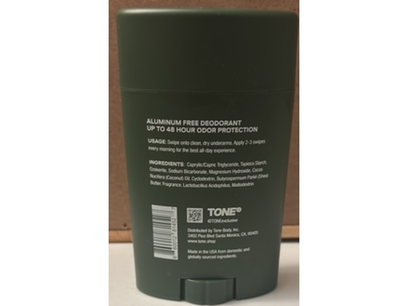 Tone Woodland Deodorant, Oak And Cedar, 2.85 oz/75 g