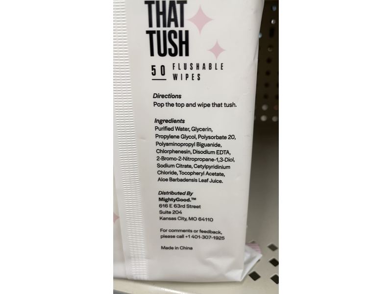 Wipe That Tush, 50 wipes Ingredients and Reviews
