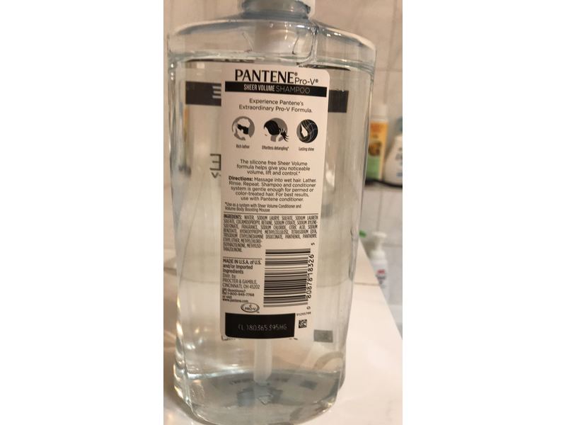 Pantene Sheer Volume Shampoo, 30.4 fl oz / 900 ml