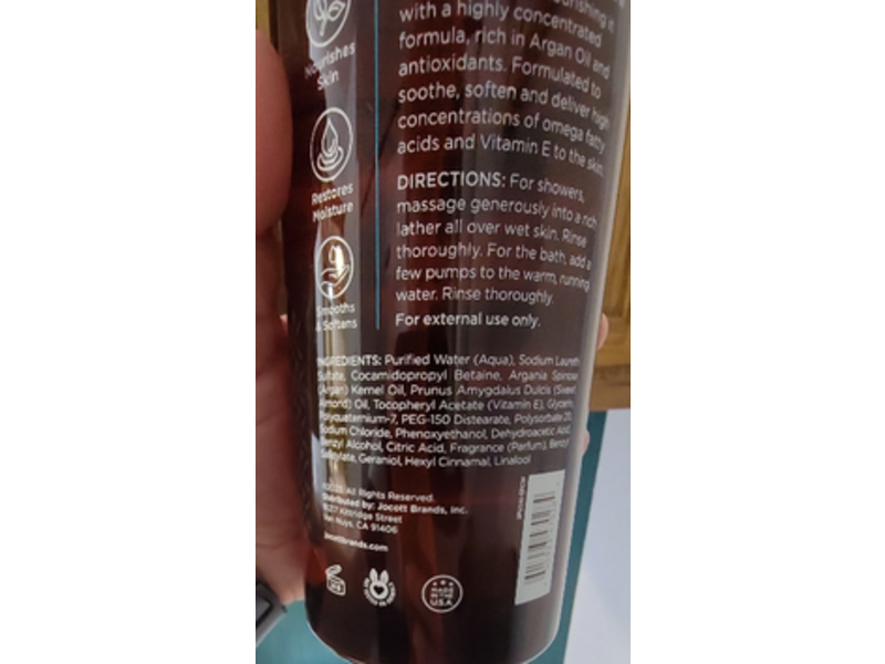 Argan Magic Moisturizing Body Wash, Vitamin E & Argan Oil, 332 fl oz/946 mL