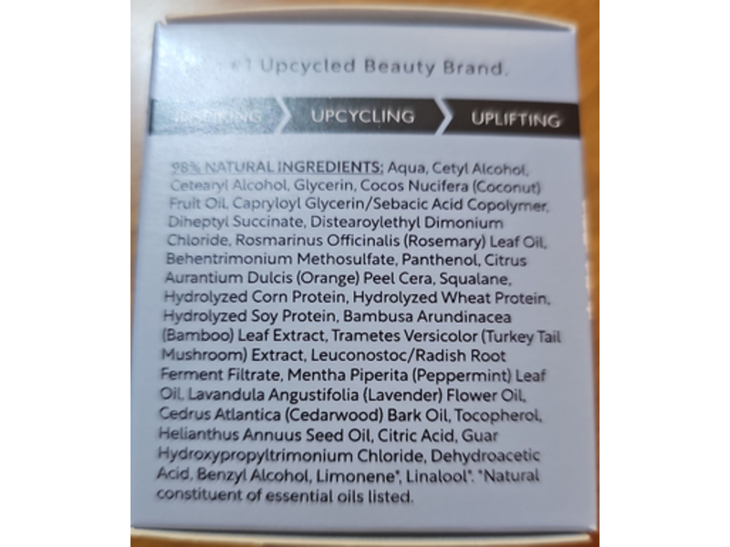 UpCircle Conditioner Creme, Rosemary Oil, Bamboo Extract + Vitamin E, 3.5 fl oz/100 mL