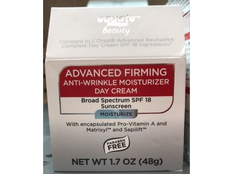 Equate Beauty Advanced Firming Anti-wrinkle Moisturizer Day Cream, 1.7 oz/48 g