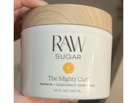Raw Sugar The Mighty Curl Hair Mask, Papaya + Coconut, 10 fl oz/295 mL - thumbnail 3