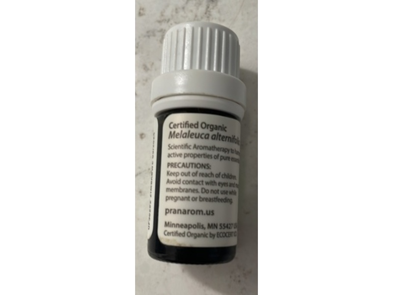 Pranarom Certified Organic Essential Oil, Tea Tree, 0.17 fl oz/5 mL
