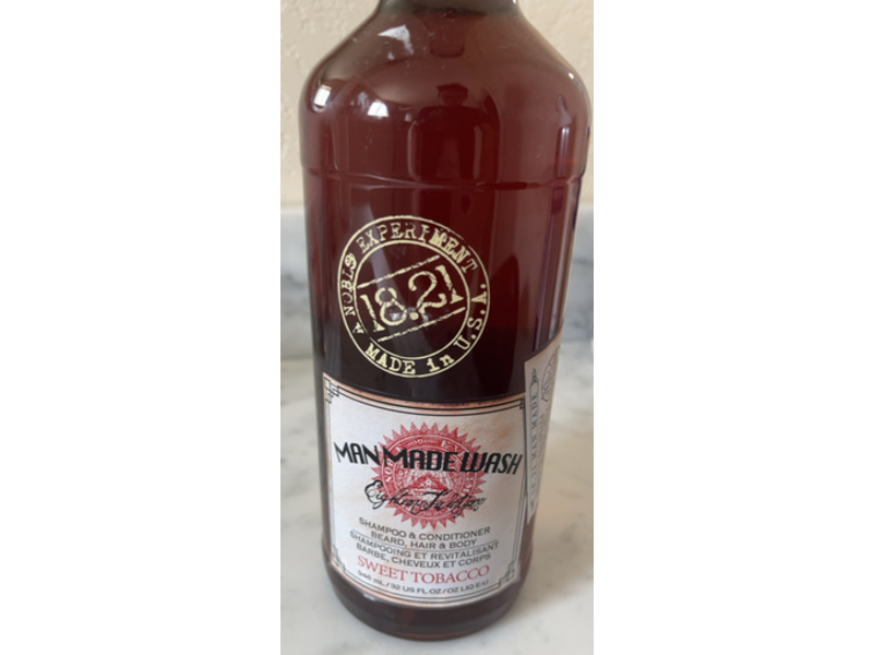 18.21 Man Made Wash Shampoo & Conditioner, Sweet Tobacco, 32 fl oz/946 mL