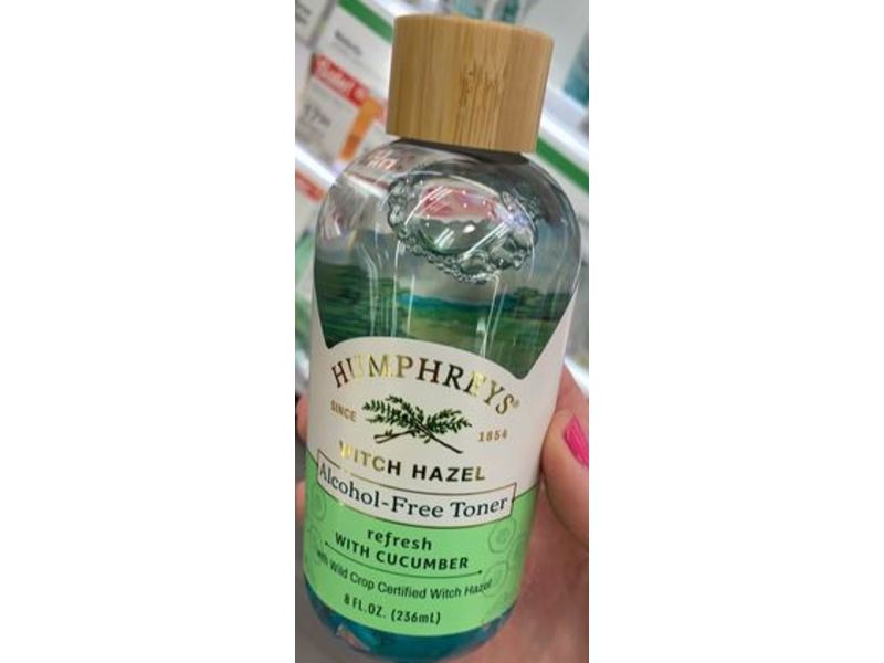 Humphrey’s Witch Hazel Toner, Cucumber, 8 fl oz/236 mL